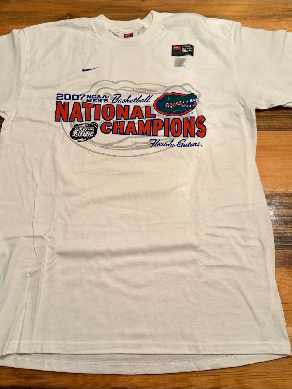 Nike Florida Gators Basketball 2007 National Champions Final Four White T-Shirt